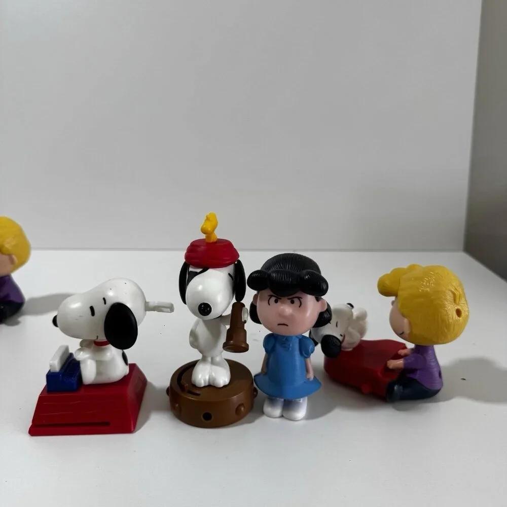 Snoopy PEANUTS McDonald's 2015 2018 Lot Charlie Flying Aces Typewriter Piano